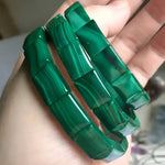 Green malachite beaded bracelets.