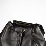 Handmade Leather Backpack 95-38 - Black