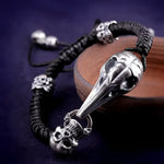 Skull and bird skull bracelet.