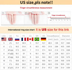 International ring size chart.