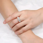 Sparkling diamond ring.