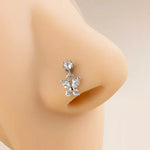 Butterfly nose ring.