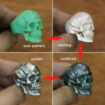 Skull ring manufacturing process.