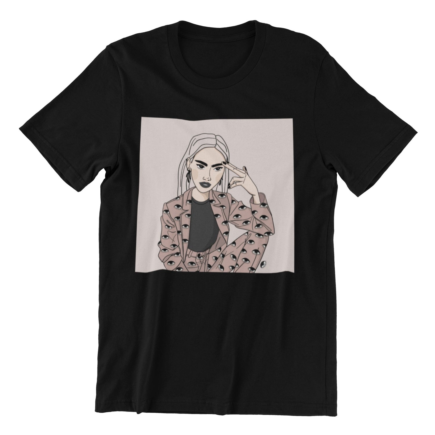 Unisex Organic Cotton T-shirt with Illustration - Stay Rad